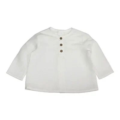 blusa bebe semilino blanca
