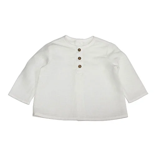 blusa bebe semilino blanca