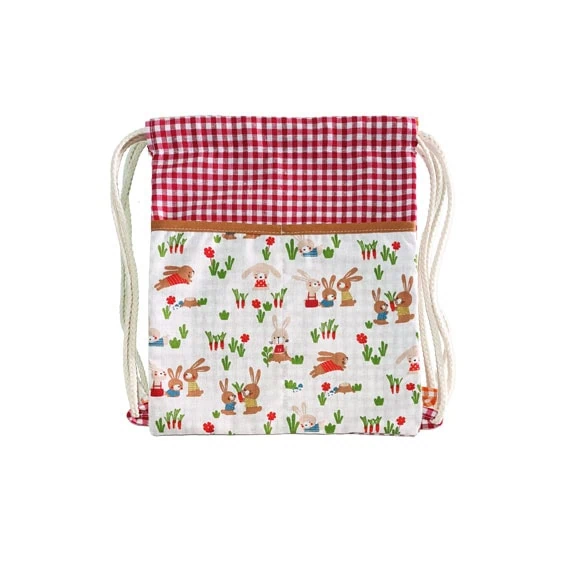 mochila merienda roja