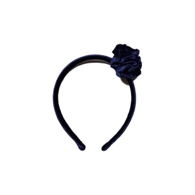 diadema terciopelo azul