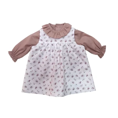 pichi con blusa bebe flor