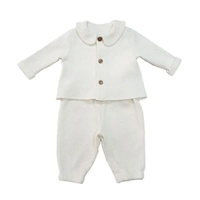 Conjunto bebe punto waffle