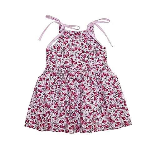 vestido verano niña fucsia
