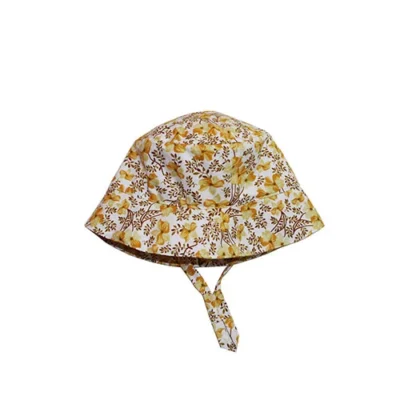gorro bebe pescador flores