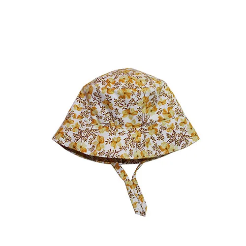 gorro bebe pescador flores