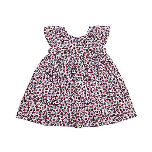 vestido niña verano corazones