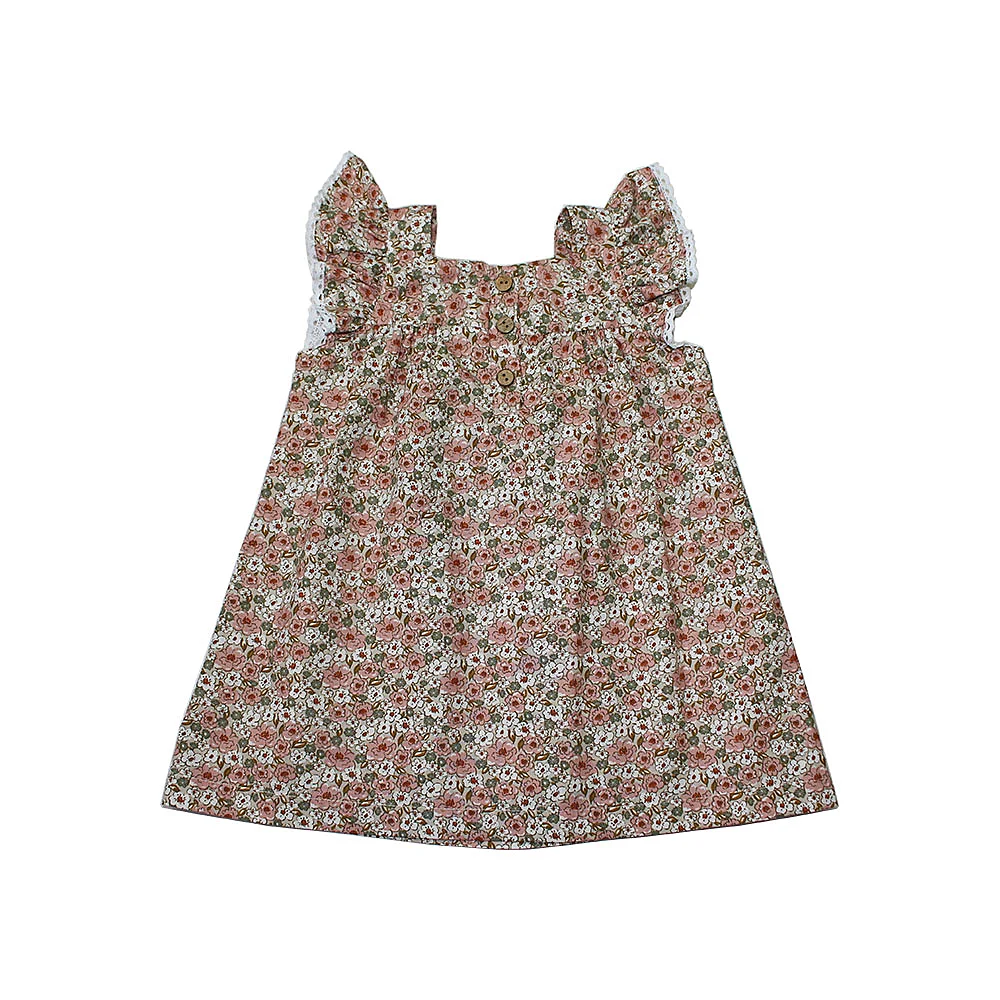 vestido niña verano flores