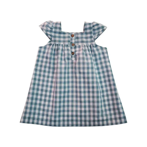 vestido niña vichy mint