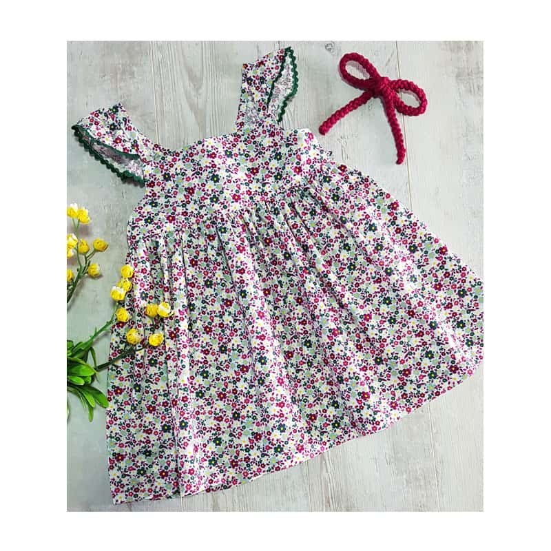 vestido tirantes flores niñas