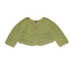 chaqueta verde bebe