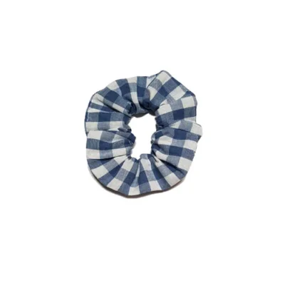 coletero tela vichy azul indigo