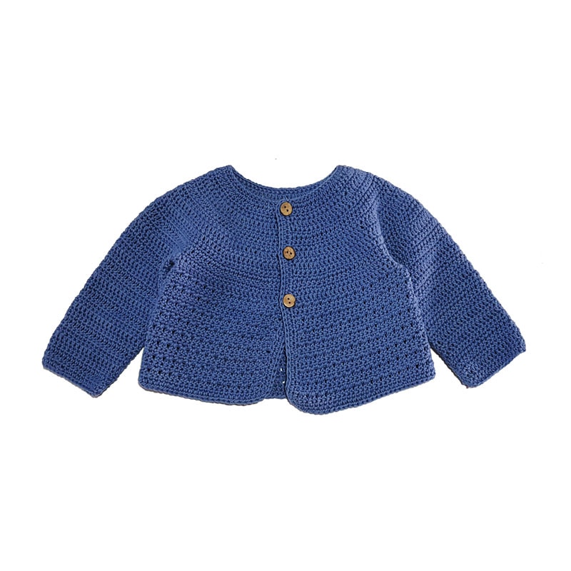 chaqueta bebe azul indigo