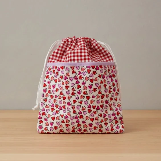 Bolsa almuerzo niña guardería rosa