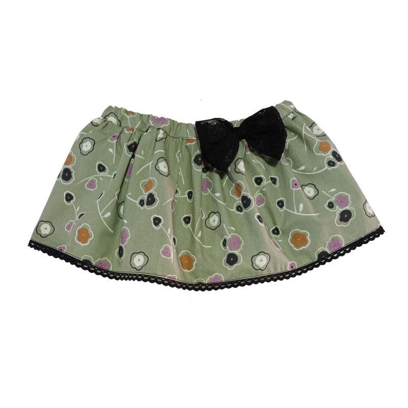 falda culotte niña kaki