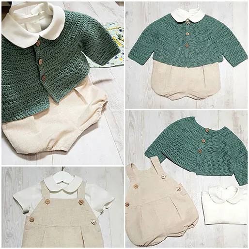 conjunto para bebe lino