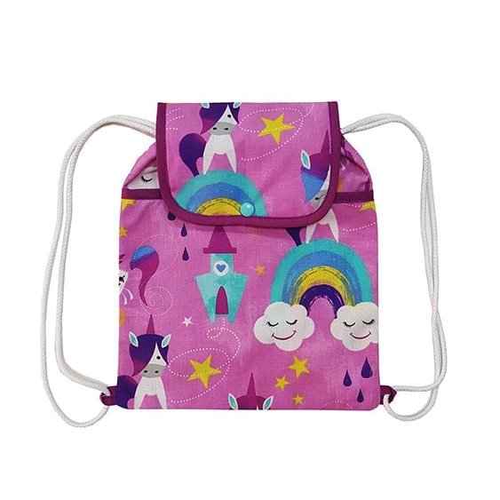 mochila tela infantil unicornios