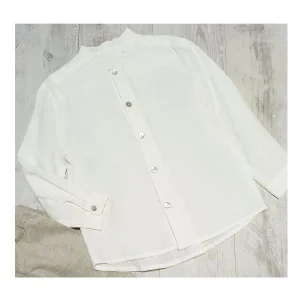 camisa lino blanca niño