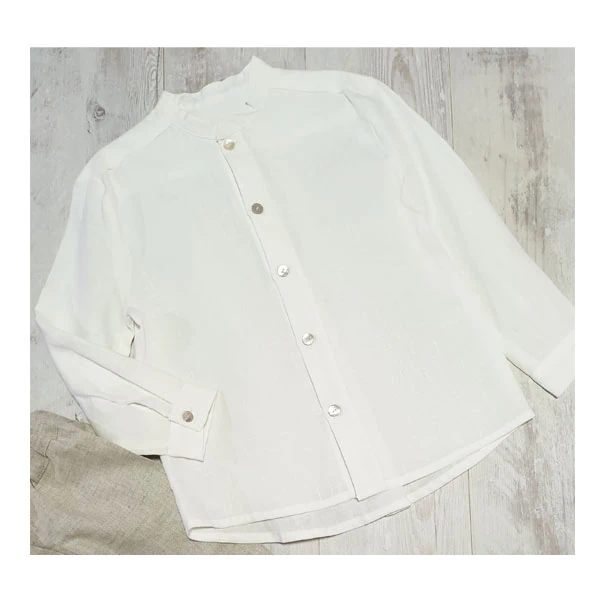 camisa de niño lino