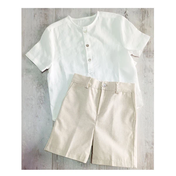 conjunto niño lino natural
