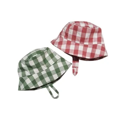 sombrero bebe verano cuadros vichy