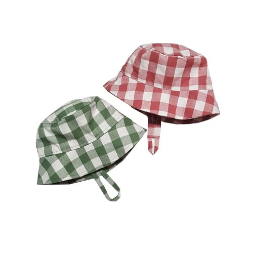 sombrero bebe verano cuadros vichy