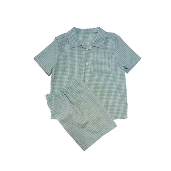 pijama camisero cuadros niño