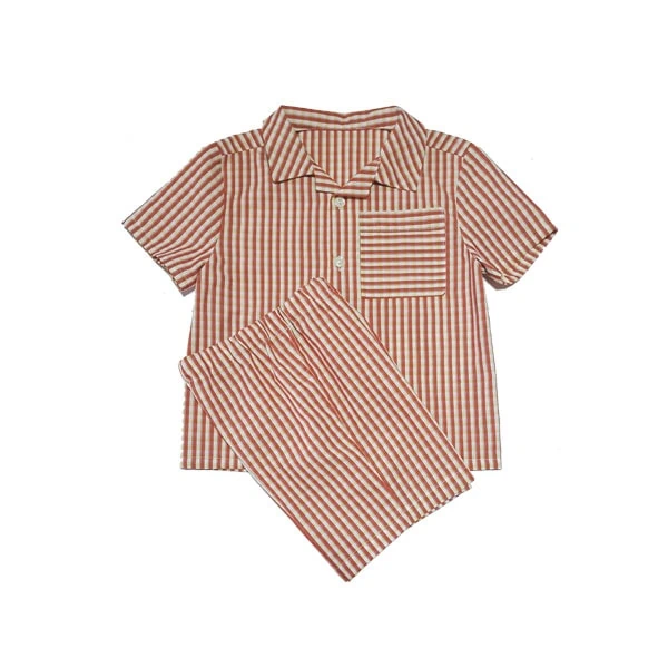 pijama rayas niño camisero