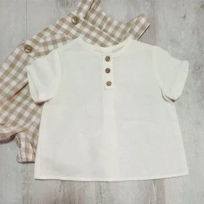 blusa blanca o cruda bebe
