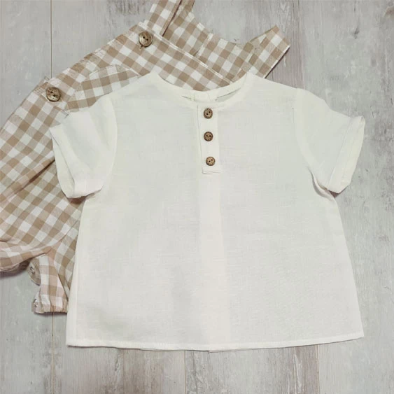 blusa blanca o cruda bebe