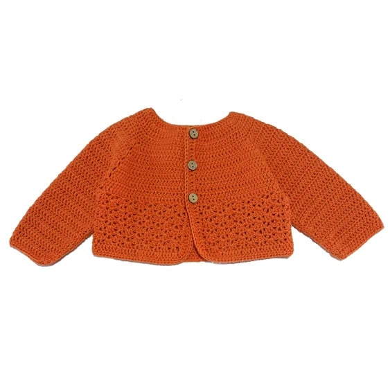chaqueta bebe naranja