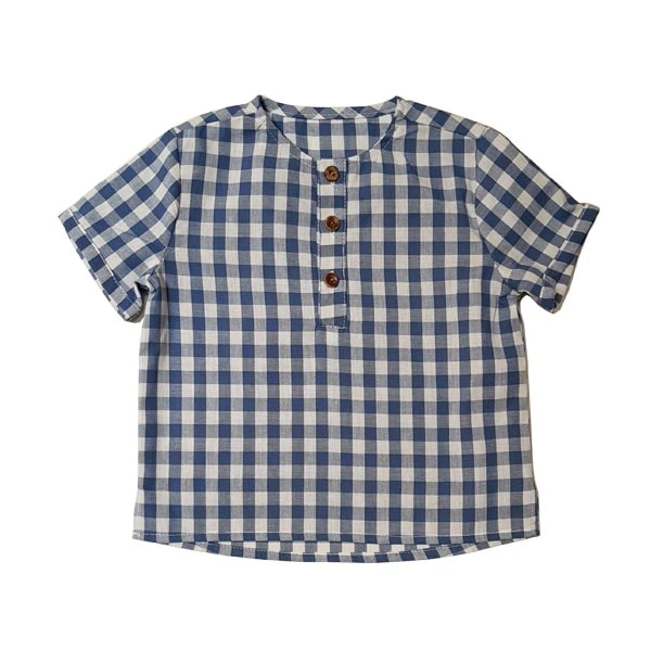 Blusa niño vichy polo