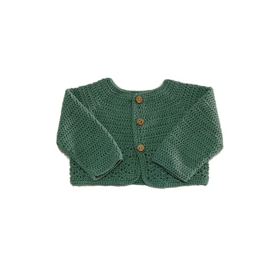 chaqueta bebe verde mint