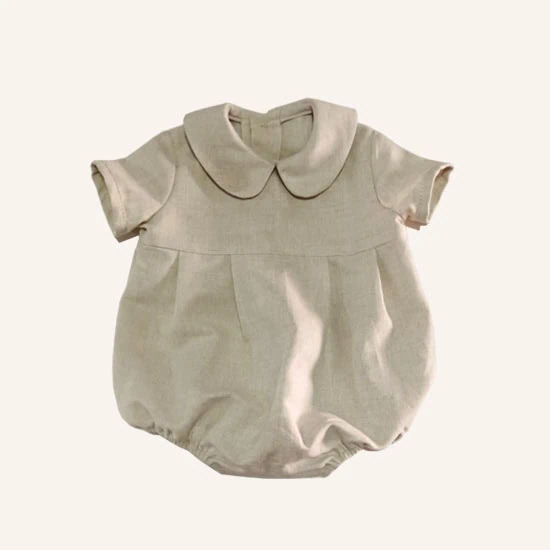 ranita bebe lino beige