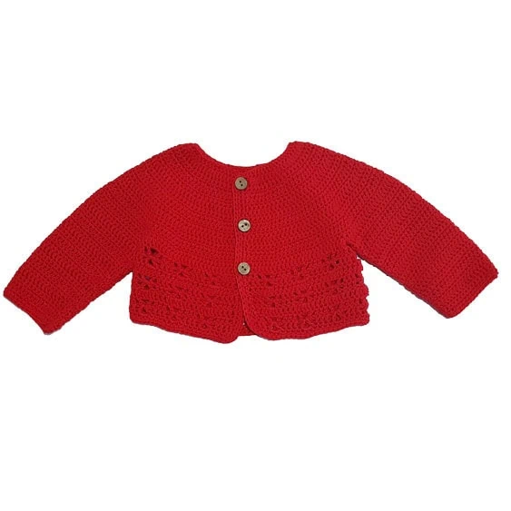 chaqueta bebe roja