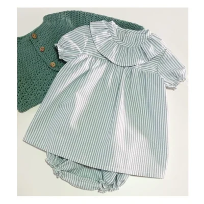 vestido bebe niña rayas