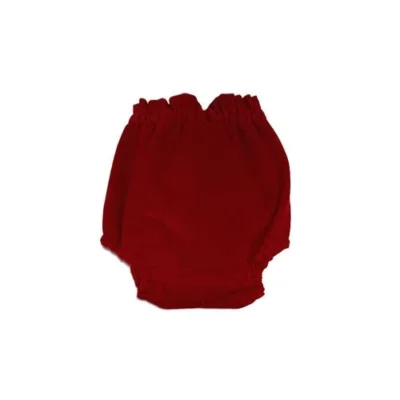 cubrepañal bebe pana rojo