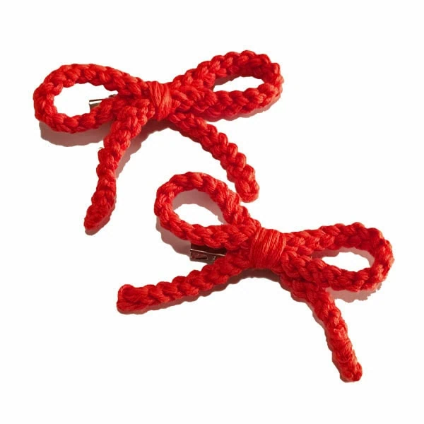 lazo cordon niña rojo