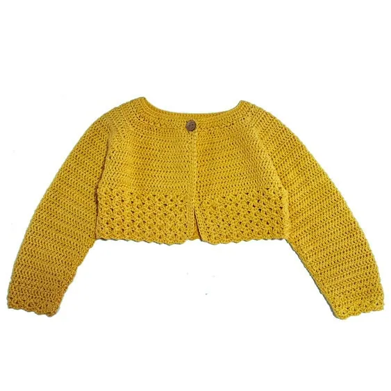 chaqueta punto niña hecha a mano
