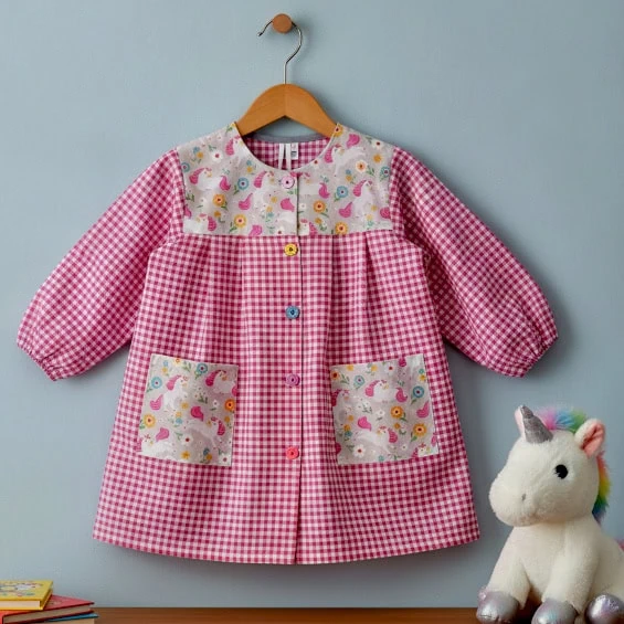 bata escolar fucsia niña unicornios