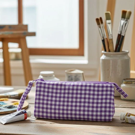 estuche tela cremallera vichy