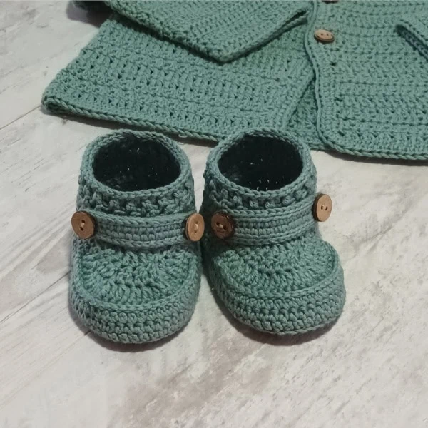 patuco mocasin bebe 3 a 6 meses verde mint