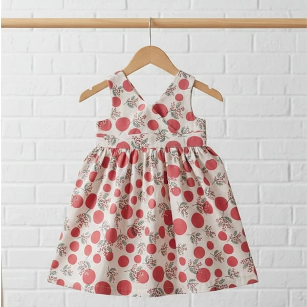 vestido niña 8 años topos rosas