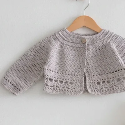 chaqueta bebe gris