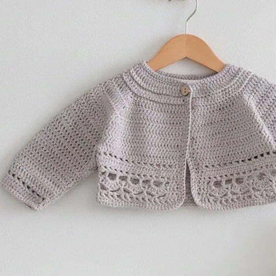 chaqueta bebe gris