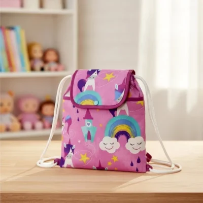 mochila tela infantil unicornios