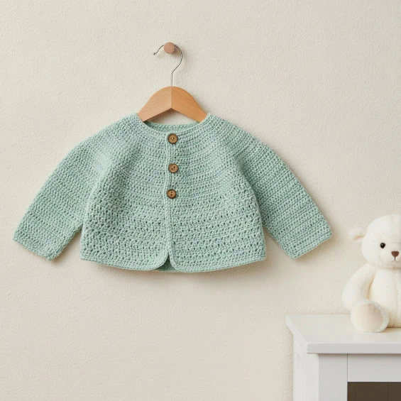 chaqueta bebe azul mint