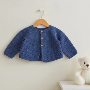 chaqueta bebe azul indigo