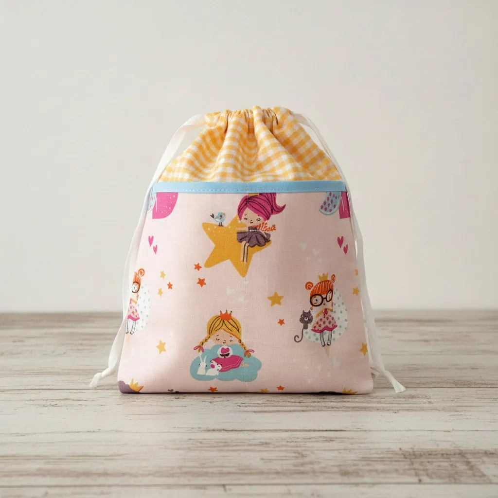 mochila merienda tela princesas
