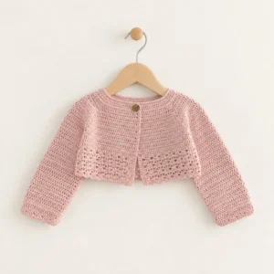 chaqueta punto para niñas artesanal