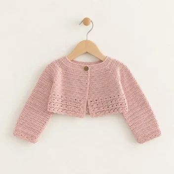 chaqueta punto para niñas artesanal